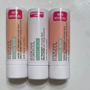 Physicians Formula Organic Wear Lip Treatment Set of 3 - Neutral Tinted Shades